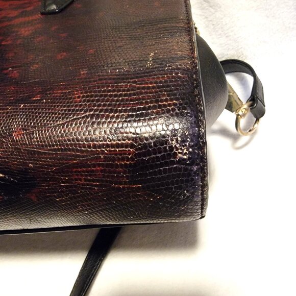 Alexander Wang Lizard Embossed Satchel Shoulder HandBag w/Dust Bag - Picture 15 of 16